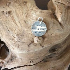 Sterling Silver Affirmation Charm